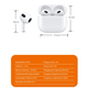 Бездротові навушники WUW EARBUDS R184 TWS Білі - зображення 2