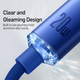 Кабель Baseus Crystal Shine Series Fast Charging Data Cable Type-C to iP 20 W 1.2 м Blue (CAJY000203) - зображення 5