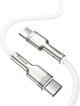 Кабель Baseus Cafule Series Metal Data Cable Type-C to Type-C 100 Вт 1 м White (CATJK-C02) - зображення 3