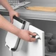 Складне відро для сміття на двері Foltable Trash Bin сіре - зображення 3