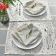 Салфетка IKEA NISSÖGA, бежевый, голубой, 35x35 см, 805.550.34 - изображение 6