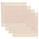Салфетка IKEA VIPPSTARR, узор с красными полосками, естественный, 30x30 см, 405.591.90 - изображение 1