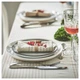 Салфетка IKEA VIPPSTARR, узор с красными полосками, естественный, 30x30 см, 405.591.90 - изображение 5