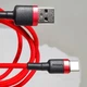 Кабель Baseus Cafule Type-C 3A (1m) red - изображение 6