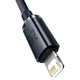 Кабель Baseus Crystal Shine Series Lightning 2.4A (1.2m) black (CAJY000001) - изображение 3