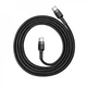 Кабель Baseus Cafule Type-C to Type-C PD 2.0 60W (1m) gray/black - изображение 5