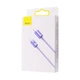 Кабель Baseus Crystal Shine Series Type-C to Type-C 100W (2m) purple - зображення 2