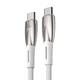 Кабель Baseus Glimmer Series Fast Charging Type-C to Type-C 100 Вт 2м white (CADH000802) - зображення 4