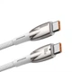 Кабель Baseus Glimmer Series Fast Charging Type-C to Type-C 100 Вт 2м white (CADH000802) - зображення 1