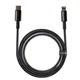 Кабель Baseus Tungsten Gold Type-C to Lightning PD 20W (2m) black - зображення 4