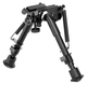 Сошки Buvele Carbon Bipod на антабку (высота 15.2 - 22.9 см) с переходником на Weaver/Picatinny - изображение 3