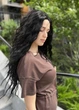 Парик на сетке Lace Wig Bess-1B длинный черный, 75 см, термостойкое волокно - изображение 5