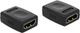 Адаптер Delock HDMI - HDMI F/F Black (4043619650491) - зображення 1