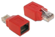 Adapter Delock LAN RJ45 - RJ45 M/F Red (4043619650255) - obraz 1