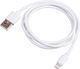 Kabel Akyga USB Type-A - Lightning M/M 1 m White (5901720136176) - obraz 1