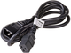 Kabel zasilający Akyga IEC C19 - IEC C20 1.8 m Black (5901720130532) - obraz 1