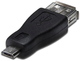 Кабель адаптер Akyga USB Type-A - micro-USB F/M 0.23 м Black (5901720132345) - зображення 1