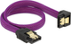 Кабель кутовий Delock SATA - SATA M/M 0.3 м Purple (4043619836956) - зображення 1