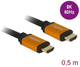 Кабель Delock HDMI M/M 0.5 м Black (4043619857265) - зображення 1