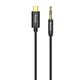 Кабель Baseus AUX Yiven Type-C to 3.5 mini jack (1.2m) black - изображение 1