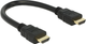 Kabel Delock HDMI A - HDMI A M/M 0.25 m Black (4043619833528) - obraz 1