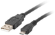 Kabel Lanberg USB Type-A - micro-USB M/M 0.3 m Black (5901969413625) - obraz 1