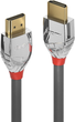 Kabel Lindy High Speed HDMI 2.0 M/M 2 m Gray (4002888378727) - obraz 1