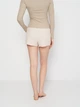 Пижамные шорты женские атласные H&M 1070455arl XS Бежевые (PS2030000287376) - изображение 3