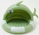 Basen Sunnylife Shark Tribe dmuchany z daszkiem Khaki (9339296061213) - obraz 2