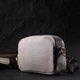 Сумка кросс-боди женская кожаная Vintage leather-22317 Белая - изображение 6