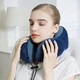 Дорожня подушка Generic з ефектом Memory Foam, подушка для подорожей (Wunlun-75019937) темно-синя - изображение 5