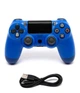 Беспроводной джойстик - геймпад Bluetooth для PS4/PC/Android с двойной вибрацией (Синий) - изображение 1