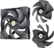 Wentylator Thermaltake GT12 PC Cooling Fan TT Premium Edition 120mm Czarny (CL-F155-PL12BL-A) - obraz 1