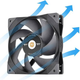 Wentylator Thermaltake GT12 PC Cooling Fan TT Premium Edition 120mm Czarny (CL-F155-PL12BL-A) - obraz 3