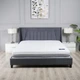 Кровать Frisco Мистери 2000х2150х1145 мм Серая (33520-1,8Mystery) - изображение 2