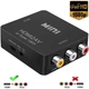 Конвертер HDMI2AV перехідник HDMI на 3RCA тюльпан upscaler FullHD Black - изображение 1