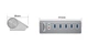 USB хаб Acasis 5U-SACR 9 в 1 алюминиевый hub картридер аудио звуковая карта - изображение 5