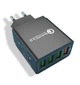 Зарядное устройство в розетку на 4 USB 3.1A с быстрой зарядкой, Чёрный - изображение 2