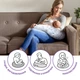 Подушка для годування Chicco Boppy Холлофайбер Антиалергенна 53х40 см Біла (79902.61) - зображення 6