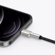 Кабель BASEUS Lightning Cafule Series Metal Data Cable |2M, 2.4A| (CALJK-B02) Колір black - изображение 2