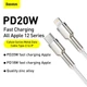 Кабель BASEUS Type-C to Lightning Cafule Series Metal Data Cable |1M, 20W, PD| (CATLJK-A05) - изображение 5