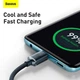 Кабель Baseus Type-C to Type-C Crystal Shine Series Fast Charging Data Cable |2m, 100W| чорний - зображення 9