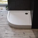 Поддон для душевой кабины KOLLER POOL Grace 80x80x17см полукруглый акриловый без сифона белый GRACE80R - изображение 3