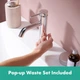 Cмеситель для умывальника однорычажный HANSGROHE Tecturis S EcoSmart+ хром латунь с донным клапаном 73302000 - изображение 6