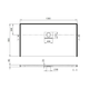 Поддон для душевой кабины VILLEROY&BOCH SQUARO Infinity 90x130x4см прямоугольный композитный без сифона бежевый UDQ1390SQI2IV-41 - изображение 2