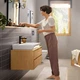 Cмеситель для умывальника однорычажный HANSGROHE Rebris E EcoSmart+ черный латунь с донным клапаном 72589670 - изображение 7