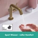 Змішувач для умивальника з джойстиком HANSGROHE Tecturis S CoolStart EcoSmart+ бронза латунь 73321140 - зображення 6