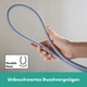 Шланг для душа HANSGROHE Designflex 2000мм силиконовый хром 28230000 - изображение 2