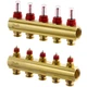 Коллектор для теплого пола DANFOSS 5 контуров с расходомерами 1"/3/4" FHF 088U0525 - изображение 1