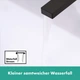 Cмеситель для умывальника с высоким изливом HANSGROHE Tecturis E CoolStart EcoSmart+ черный латунь с донным клапаном 73070670 - изображение 3